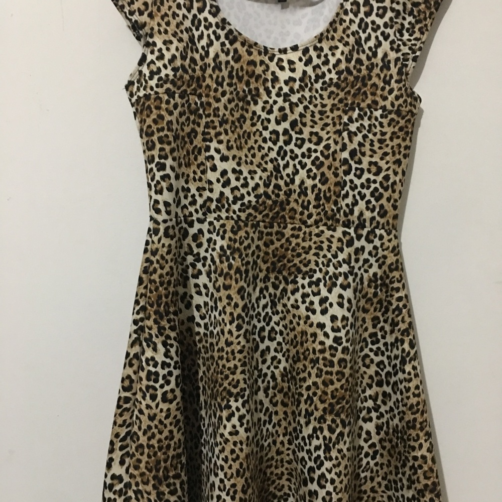 cute ,chic, above the knee cheetah print dress